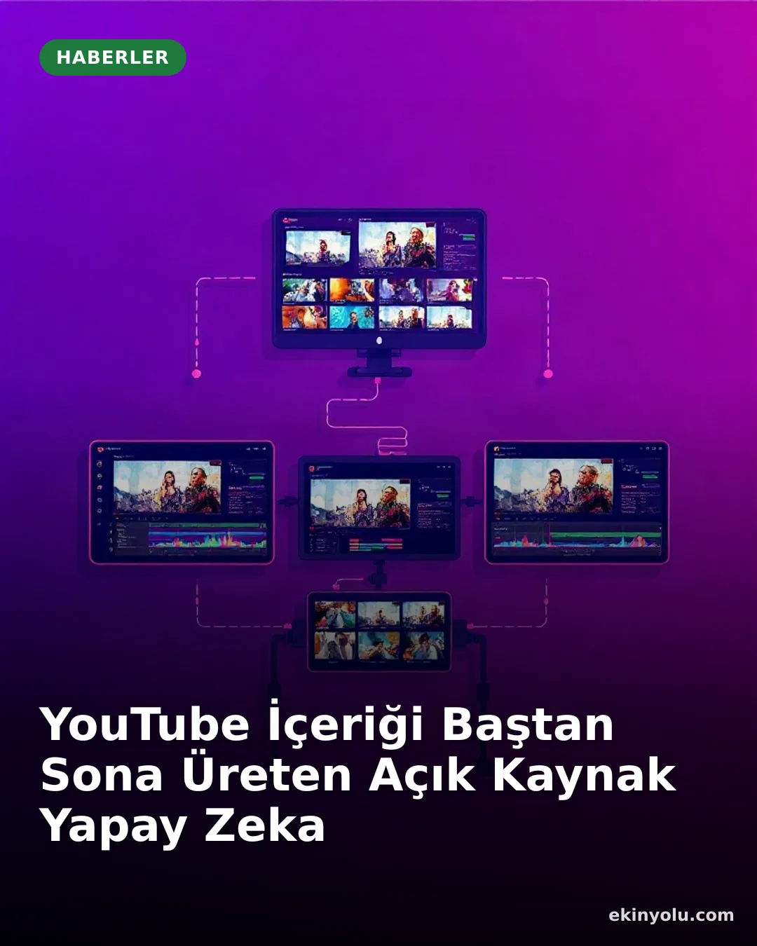 YouTube İçeriği Baştan Sona Üreten Açık Kaynak Yapay Zeka